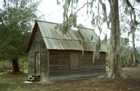 Reconstructed slave cabin - photo by John Ryon