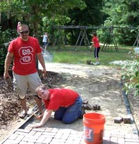Target volunteers